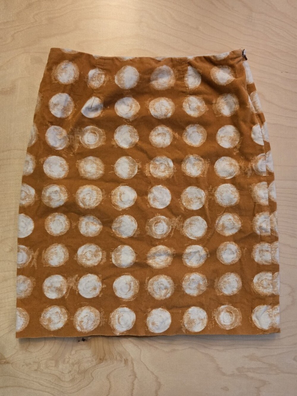 Maeve Ochre Polka Dot Skirt